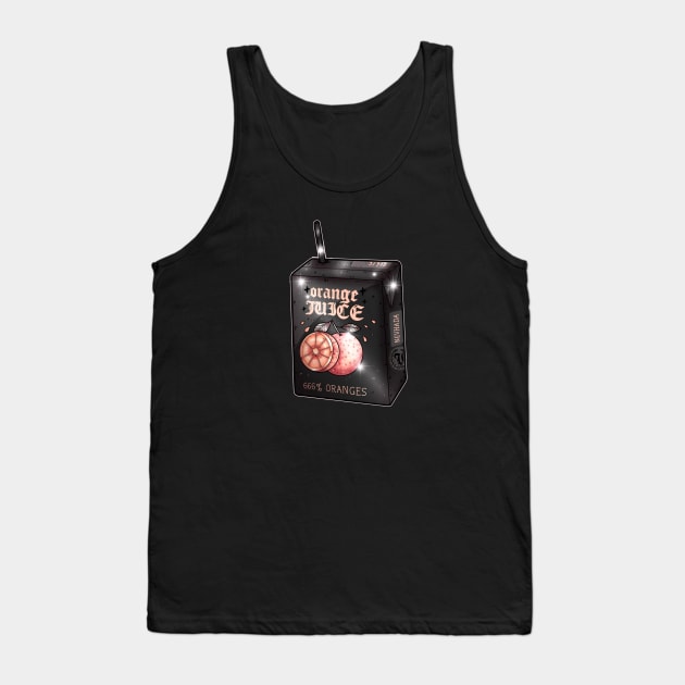 666% Goth Orange Juice Tank Top by chiaraLBart